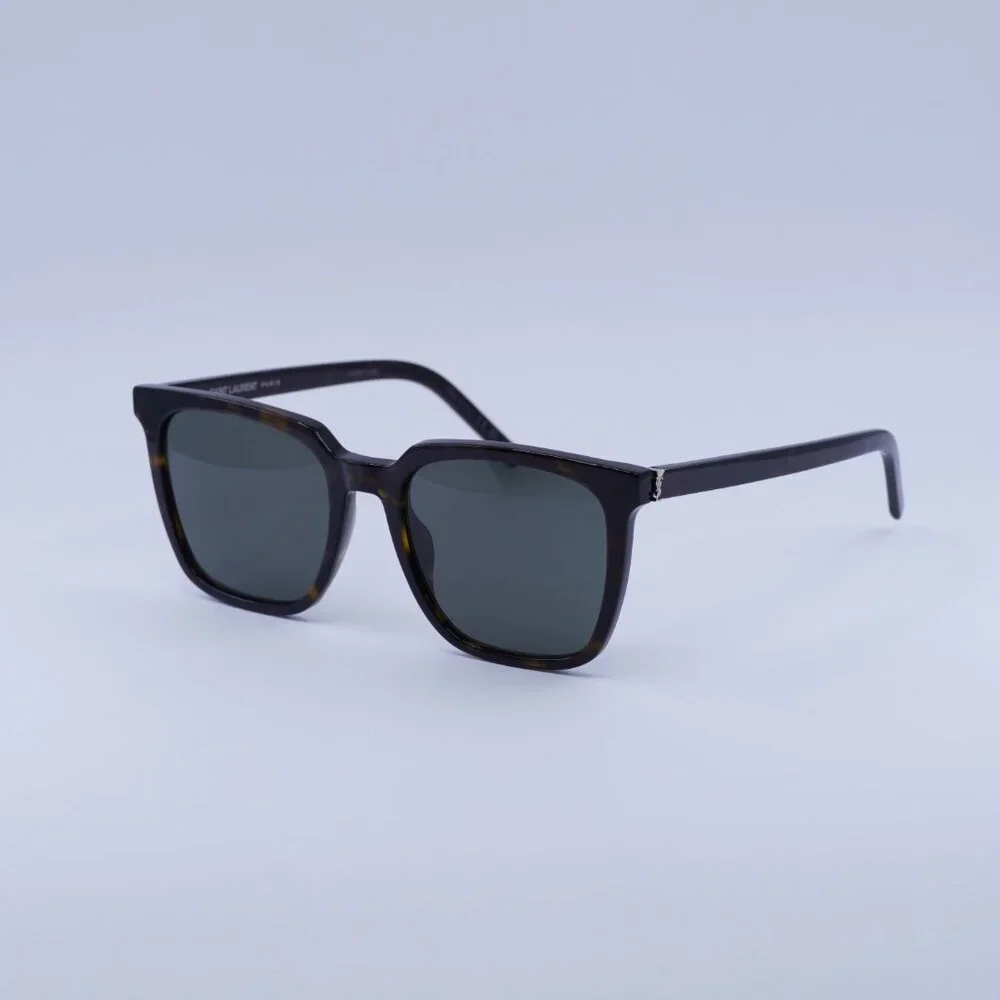 🕶️ New Saint Laurent SLM146 002 Sunglasses - Havana Frame, Grey Lenses - Picture 5 of 11